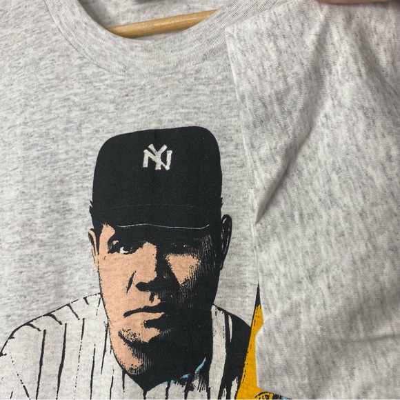 Vintage 1991 Babe Ruth Men’s Heather Gray Single Stitch T Shirt Made In USA XL - Picture 3 of 8